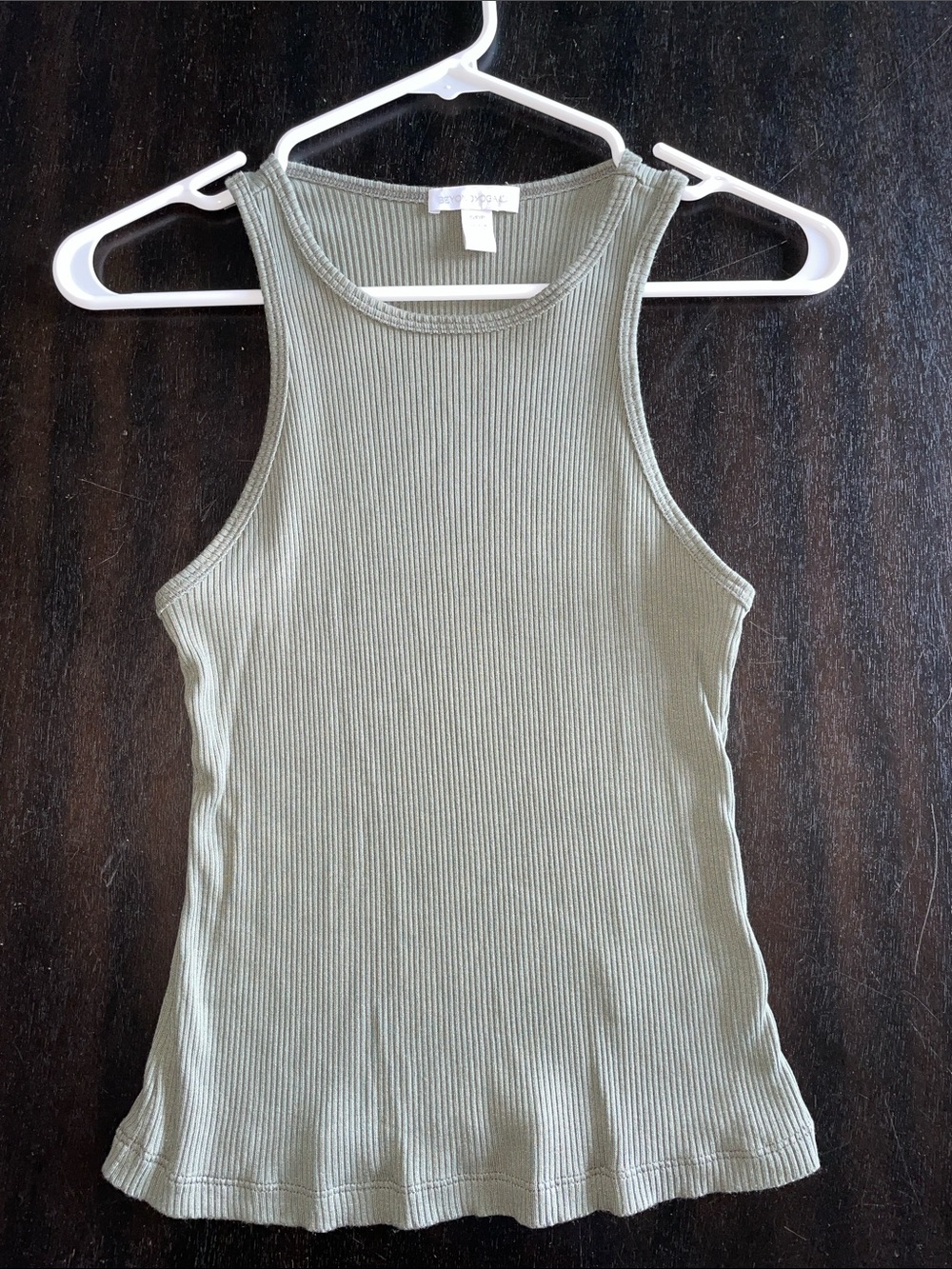 Beyond yoga ribbed sage tank